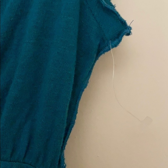 NWOT vintage free people blue v neck shirt size:M - Picture 6 of 10